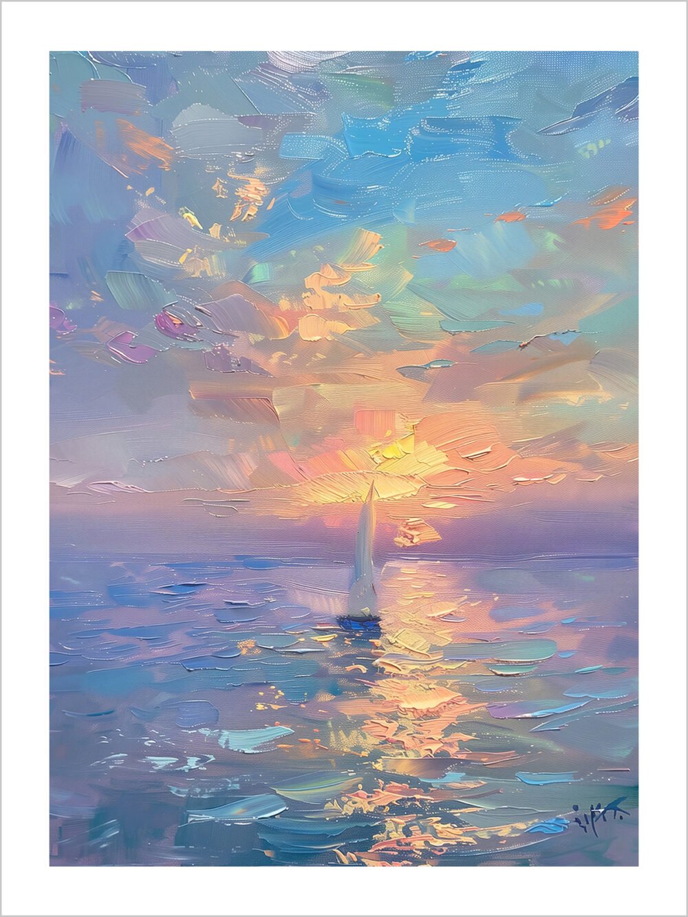 Sail in the Colorful Sunset