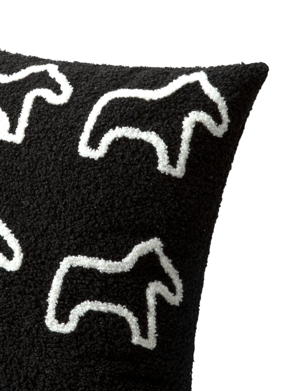 Black Little Pony Cushion Cover - Image 2