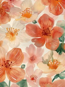 Gentle Floral Melody - 13cm×18cm