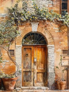 Greenery Doorway - 13cm×18cm