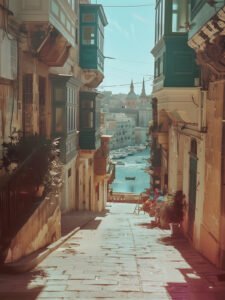 Tranquil Harbor Alley - 13cm×18cm