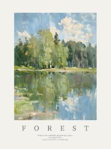 Lakefront Reflection - 13cm×18cm