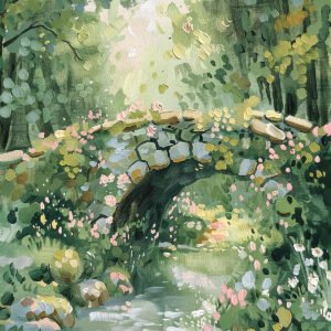 Green Forest Secret - 50cm×50cm