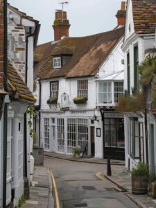 Tranquil Town Street - 13cm×18cm