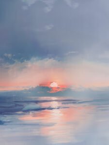 Sunrise Reflection - 13cm×18cm