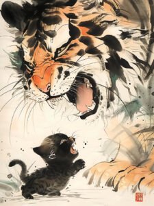 Confrontation of Courage - 13cm×18cm