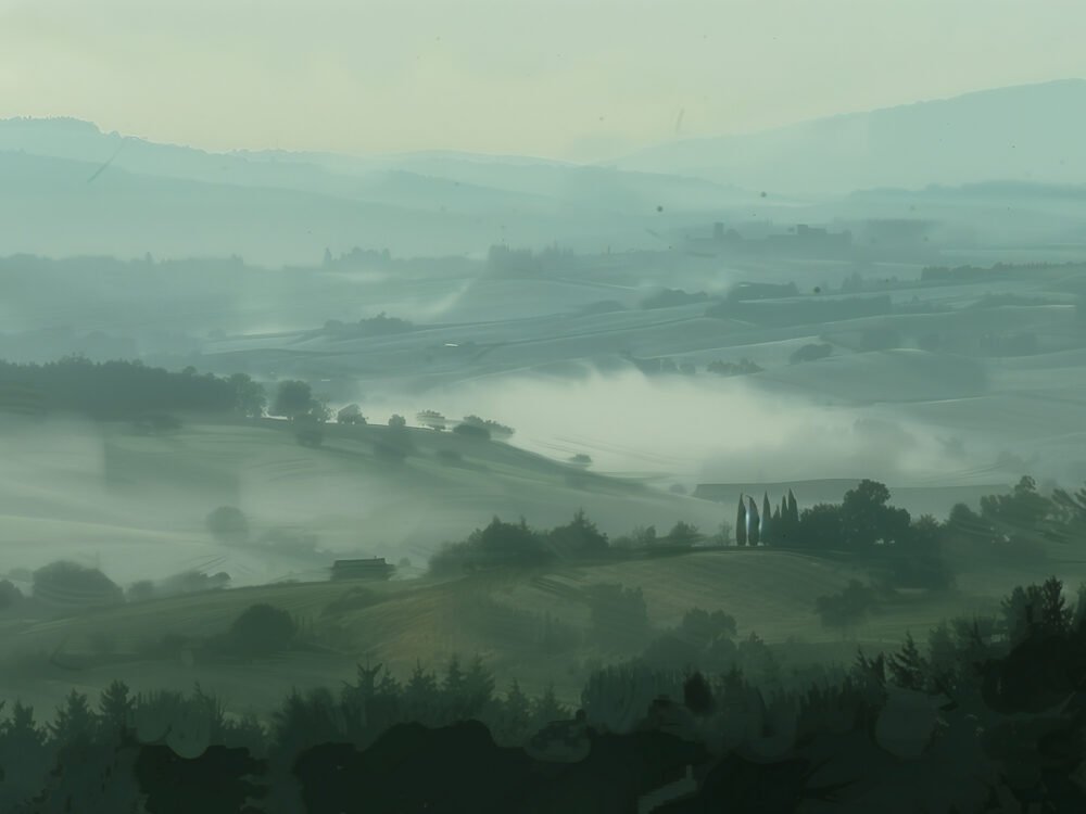 Misty Morning Valley