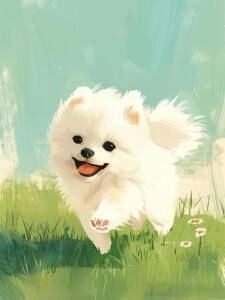 Running in Spring - 13cm×18cm