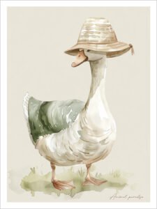 The Winter Adventure of the Straw Hat Duck - 13cm×18cm