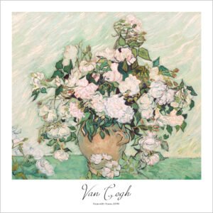 Van Gogh-Vase with Roses - 50cm×50cm