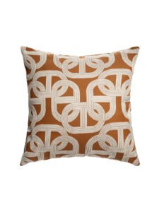 Orange Loop Throw Pillow Covers