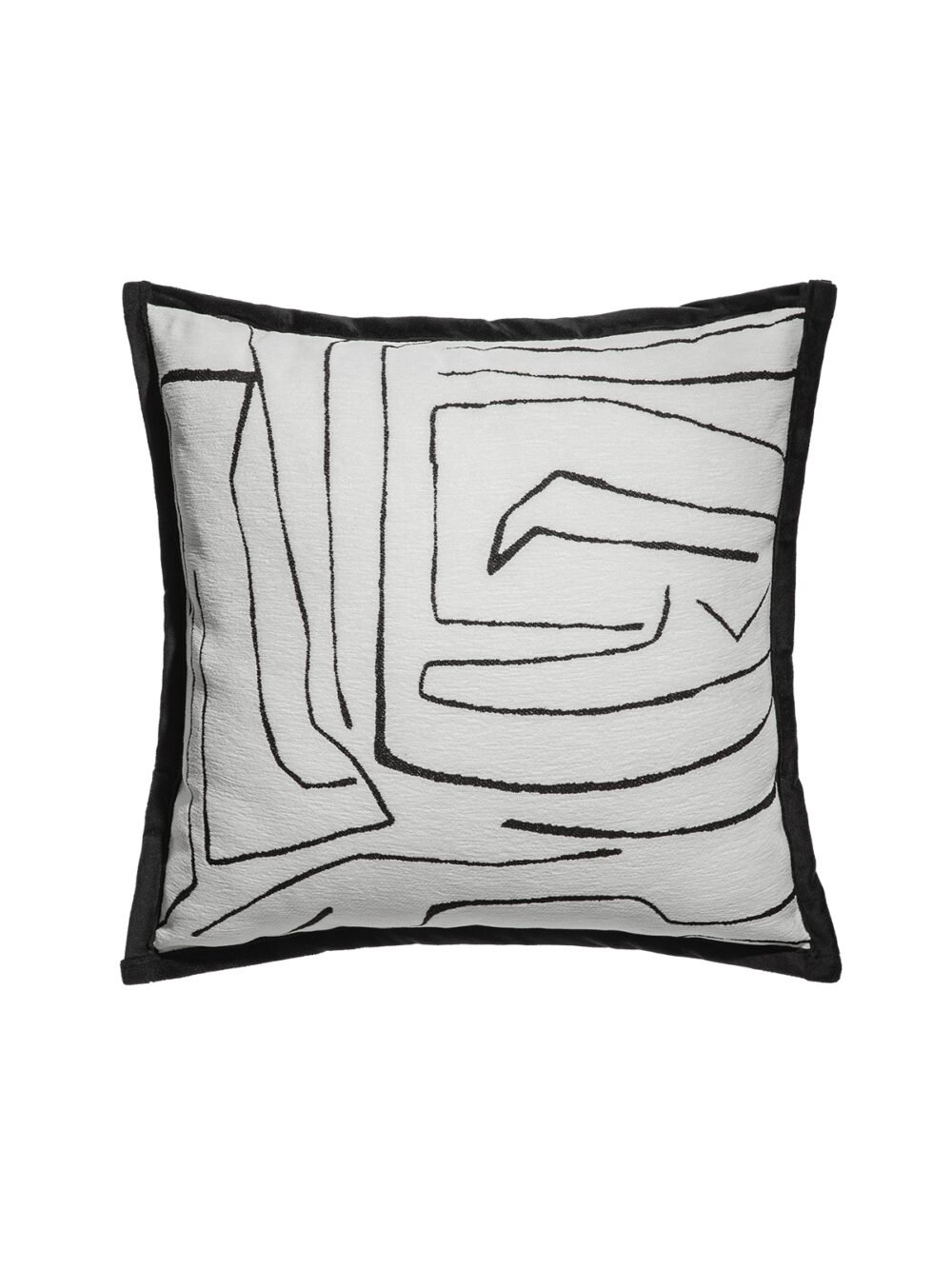 Irregular Lines Chenille Cushion Cover