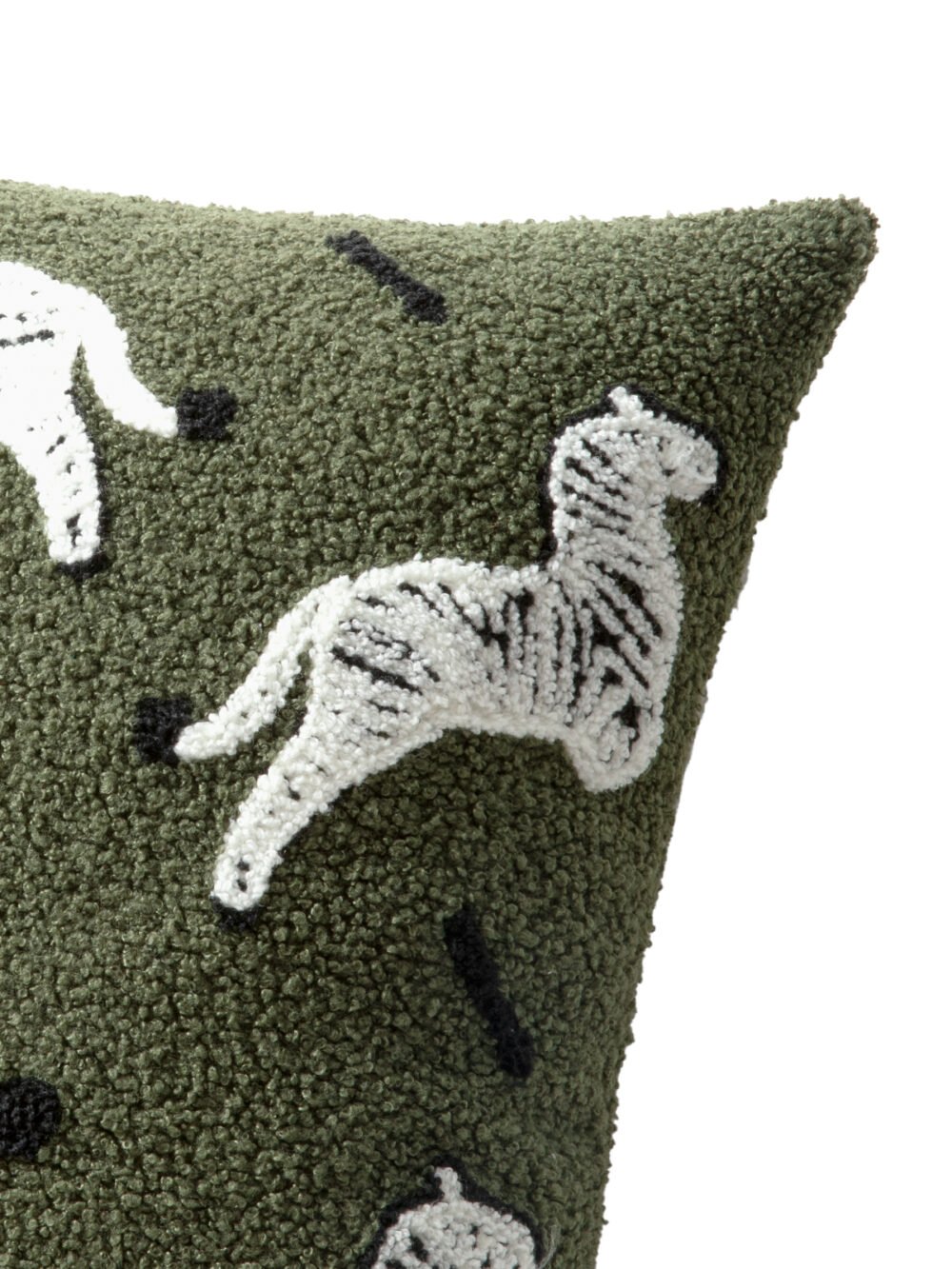 Medieval Green Zebra Cushion Cover - Image 2