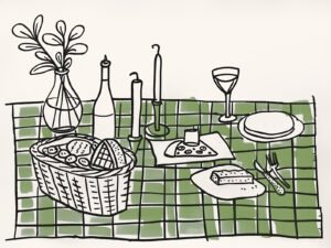 Afternoon Picnic - 13cm×18cm