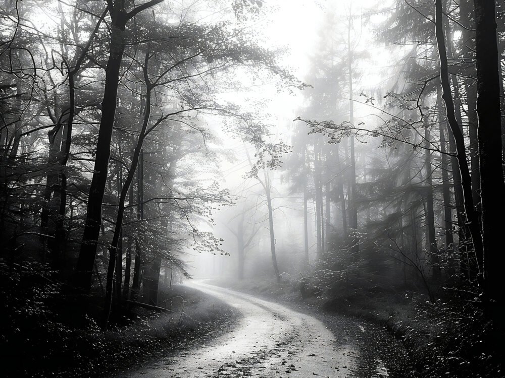 Misty Forest Path