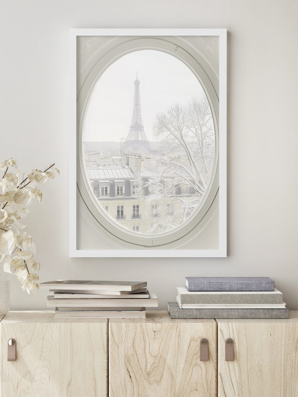 Winter Window View of Paris - Image 2