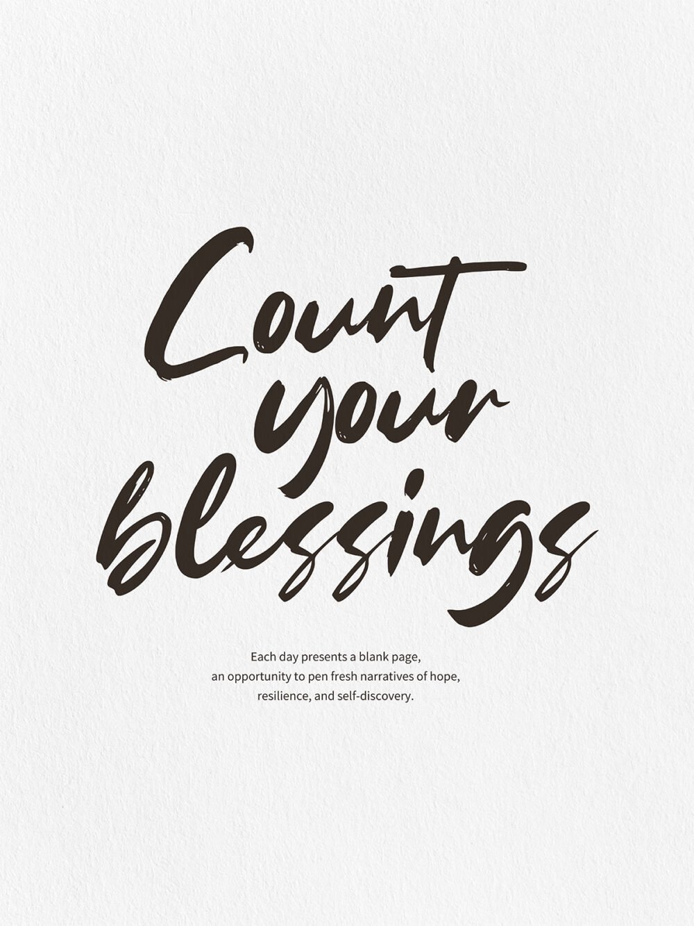 Count Your Blessings