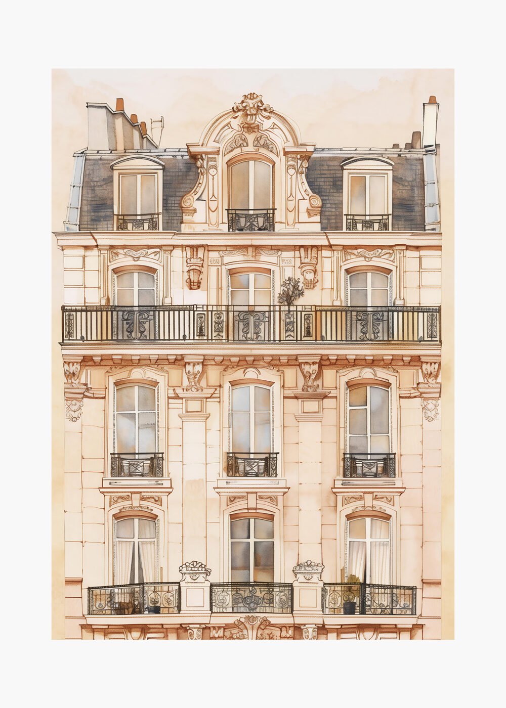 European Architecture in Morning Light