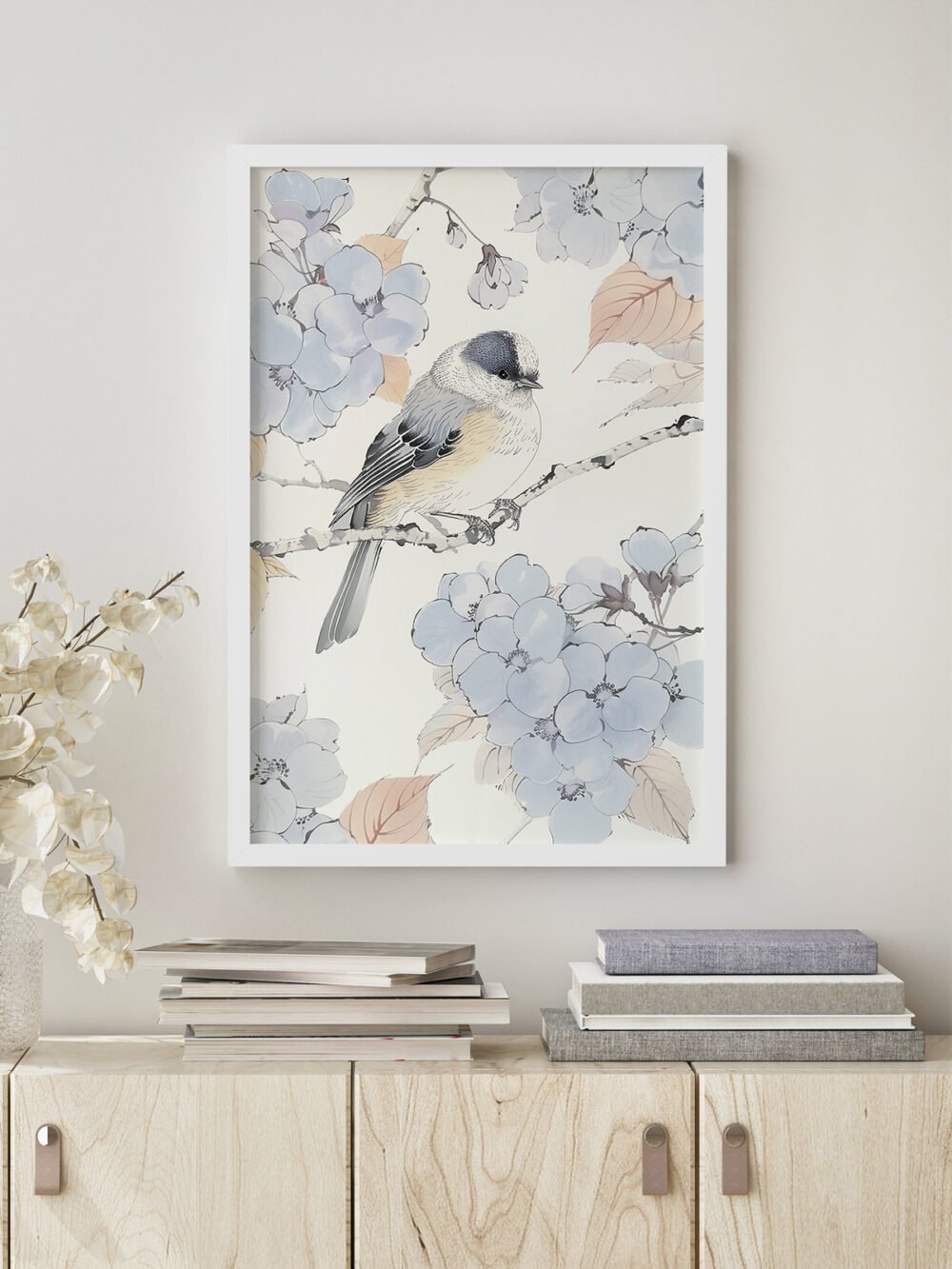 Bird on Blossom Branch - Image 2