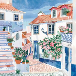 Portuguese Village - 50cm×50cm