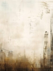 City in the Mist - 13cm×18cm