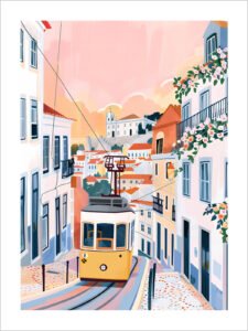 Tram Ride in Lisbon - 13cm×18cm