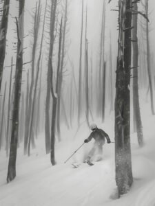 Snow Skiing - 13cm×18cm