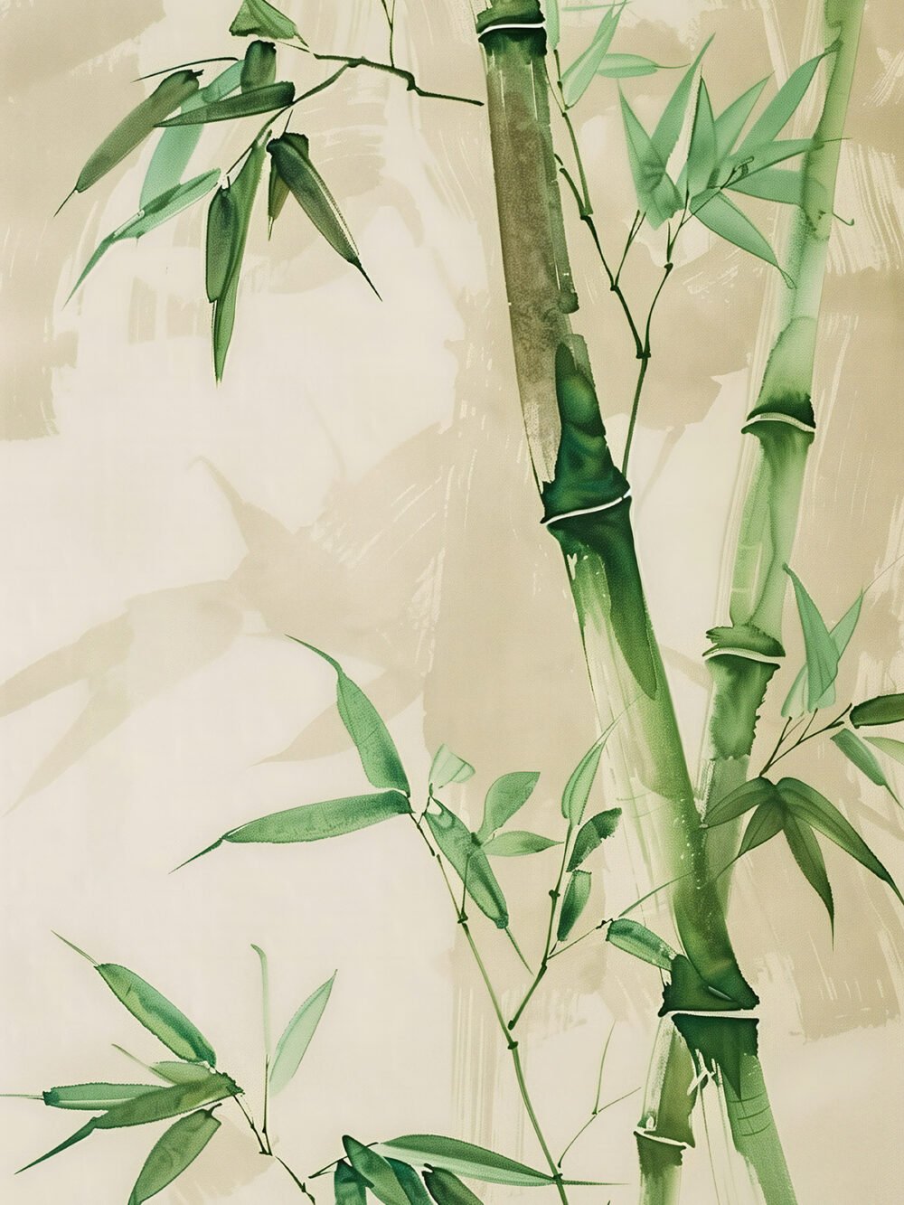 Green Bamboo Shadows