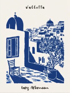 Afternoon in Valletta - 13cm×18cm