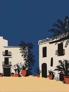 Malta in Blue Style A - 13cm×18cm