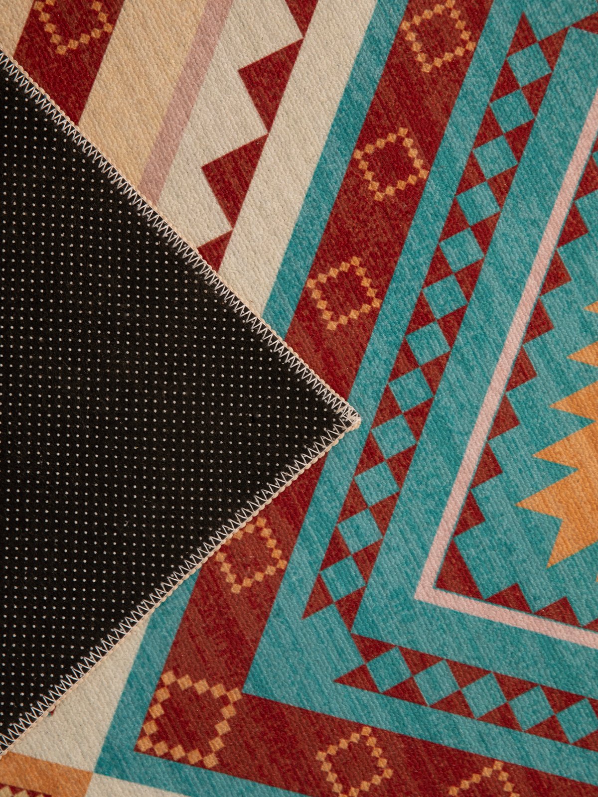 Sunset Tribe Multicolour Boho Area Rug – Living Room Carpet Malta (140×200 cm) - Image 5