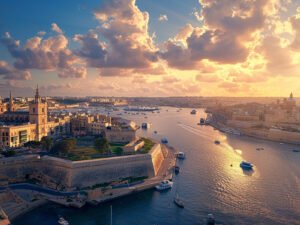 Golden Harbor Flow - 13cm×18cm