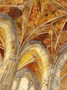 The Splendor of the Domes in St. John's Co-Cathedral Style A - 13cm×18cm