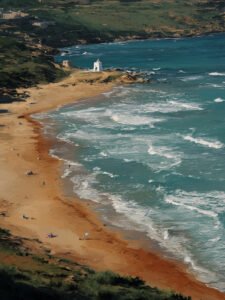 Golden Sands and Emerald Sea B - 13cm×18cm