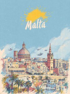 Sunlit Malta - 13cm×18cm