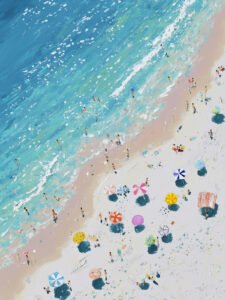 Sunlit Shores - 13cm×18cm