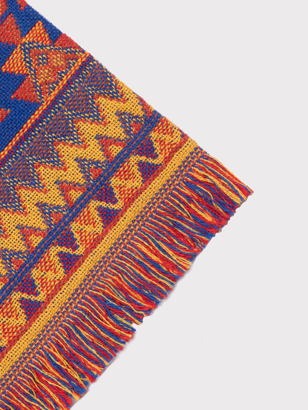 Tribal Flame Cotton Throw Blanket – Boho Blanket Malta - Image 4
