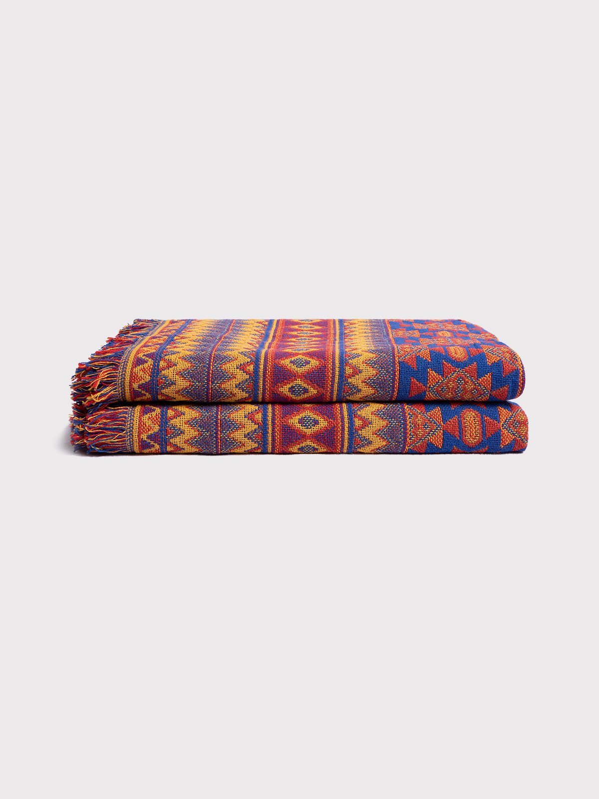 Tribal Flame Cotton Throw Blanket – Boho Blanket Malta - Image 3