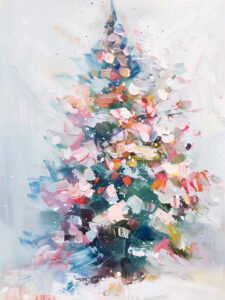 Colorful Christmas Tree  Style A - 13cm×18cm