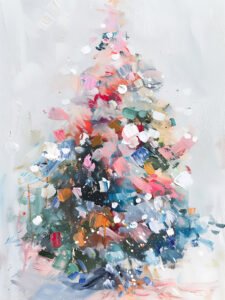 Colorful Christmas Tree  Style B - 13cm×18cm