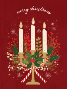 Candlelit Christmas Eve - 13cm×18cm