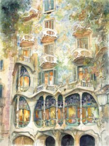 A Poem of Light and Shadow in Architecture - 13cm×18cm