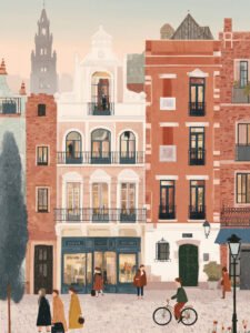 Warm Light Old Alley - 13cm×18cm