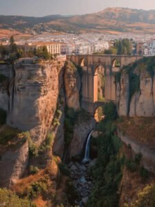 Romantic City on the Cliff - 13cm×18cm
