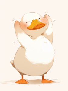‌Happy Duck - 13cm×18cm