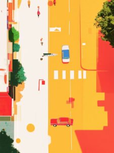 The Rhythm of the Street Model A - 13cm×18cm