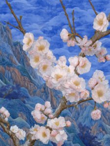 Spring Blossoms over Mountain Mist - 13cm×18cm
