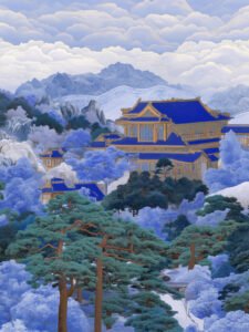 Palace Among the Clouds - 13cm×18cm