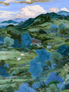 Clouds Over the Quiet Pastures - 13cm×18cm