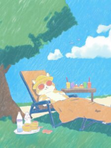 A Rainy Day Holiday - 13cm×18cm